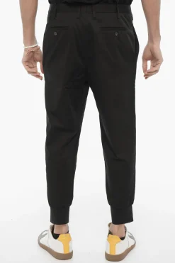 Pantaloni Slim Fit in Cotone Stretch a Vita Bassa>Neil Barrett Discount