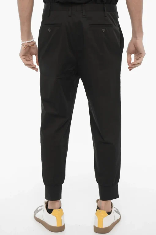 Pantaloni Slim Fit in Cotone Stretch a Vita Bassa>Neil Barrett Discount
