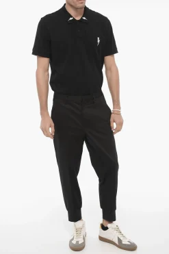 Pantaloni Slim Fit in Cotone Stretch a Vita Bassa></noscript>Neil Barrett Discount