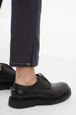 Discount Pantaloni Slim Fit In Misto Cotone con Caviglia Regolabile Uomo Pantaloni