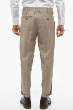 Pantaloni Slim Motivo Hopsack con Applicazione Metallica>Neil Barrett Discount