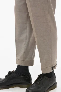 Pantaloni Slim Motivo Hopsack con Applicazione Metallica></noscript>Neil Barrett Discount
