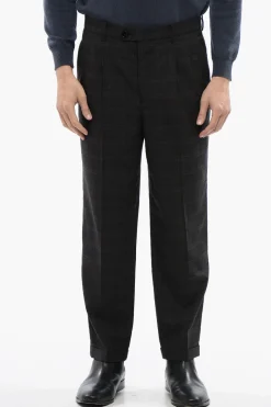 Pantaloni SPICA a Doppia Pince e Orlo con Risvolto>AllSaints Outlet