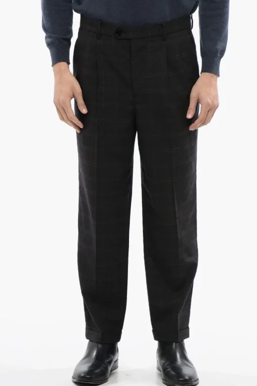 Pantaloni SPICA a Doppia Pince e Orlo con Risvolto>AllSaints Outlet