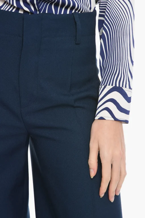 Pantaloni Straight Fit A Vita Alta>Super Blond Discount