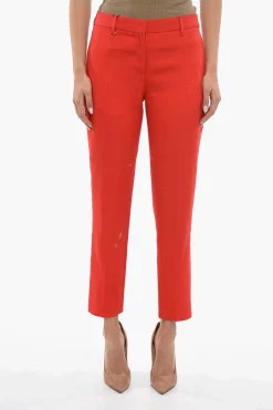 Pantaloni Straight Fit In Lana>Burberry Online
