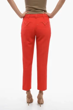Pantaloni Straight Fit In Lana>Burberry Online