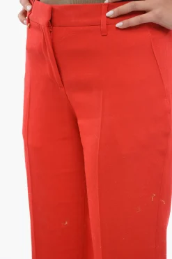Pantaloni Straight Fit In Lana></noscript>Burberry Online