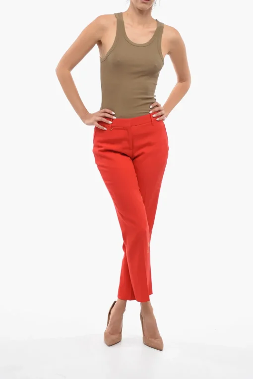 Pantaloni Straight Fit In Lana>Burberry Online