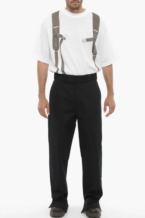 Pantaloni Straight Leg a Vita Alta>Palm Angels New