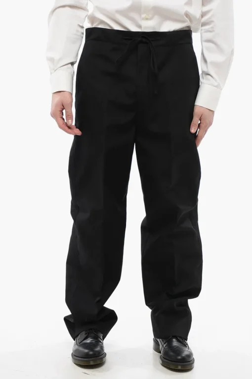 Pantaloni Straight-Fit A Vita Alta Con Coulisse>Maison Margiela Online