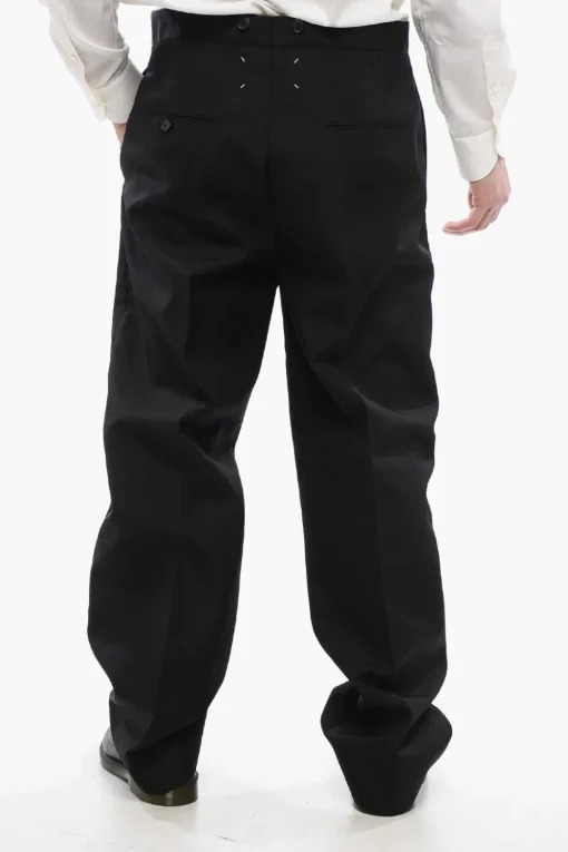 Pantaloni Straight-Fit A Vita Alta Con Coulisse>Maison Margiela Online
