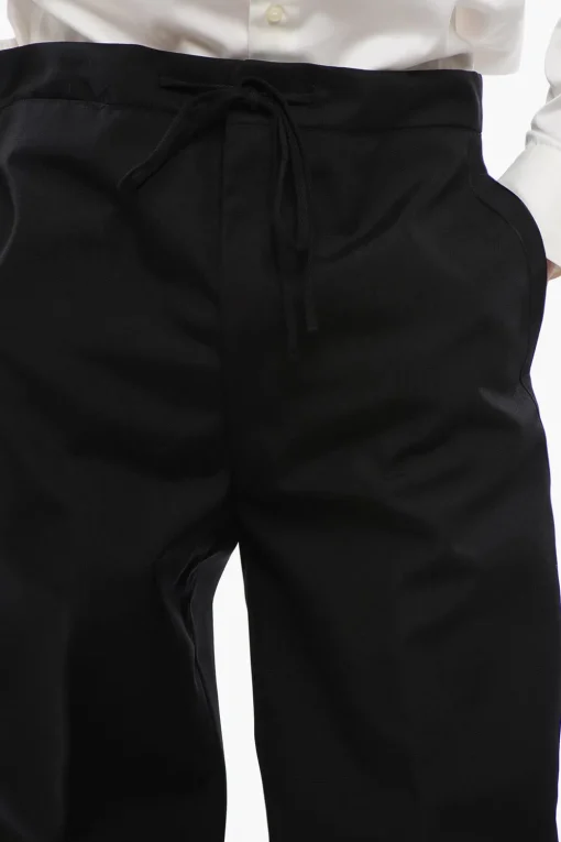 Pantaloni Straight-Fit A Vita Alta Con Coulisse>Maison Margiela Online