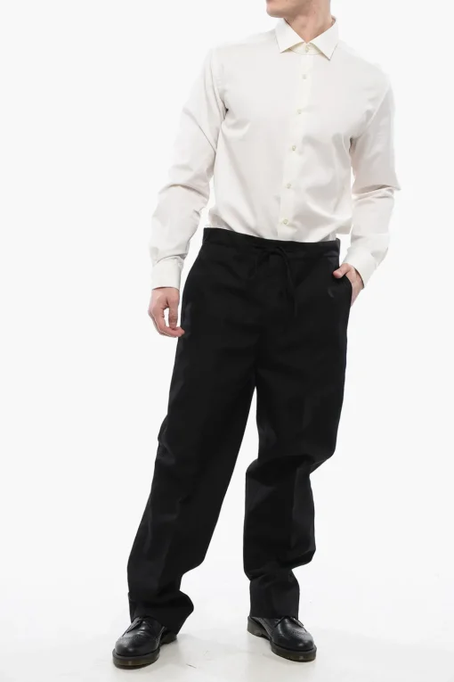 Pantaloni Straight-Fit A Vita Alta Con Coulisse>Maison Margiela Online