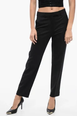 Pantaloni Straight-Fit con Motivo Righe in Lurex>True Royal Fashion