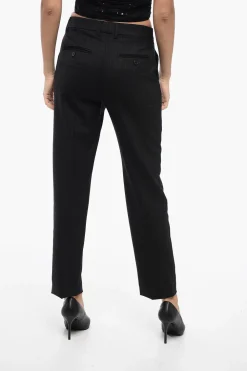 Pantaloni Straight-Fit con Motivo Righe in Lurex>True Royal Fashion