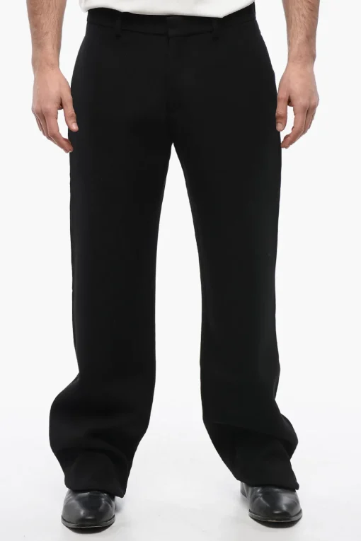 Pantaloni Straight-Fit In Lana>Off-White Fashion
