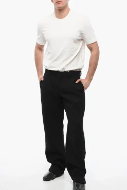 Pantaloni Straight-Fit In Lana></noscript>Off-White Fashion