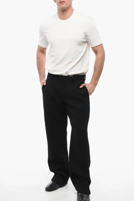 Pantaloni Straight-Fit In Lana>Off-White Fashion