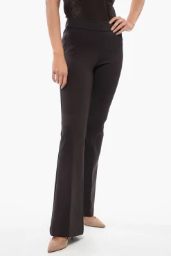 Discount Pantaloni Stretchy a Vita Alta con Flared Fit Donna Pantaloni