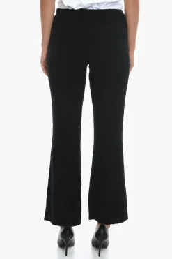 Online Pantaloni Svasati BETTE in Misto Lana a Coste Donna Pantaloni