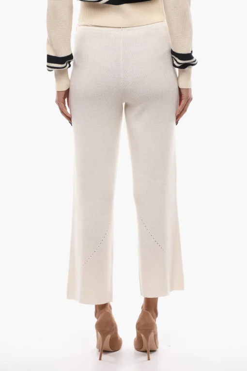 Discount Pantaloni Svasati ERIN In Maglia con Cintura Donna Pantaloni