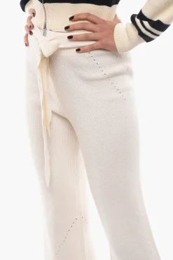 Discount Pantaloni Svasati ERIN In Maglia con Cintura Donna Pantaloni