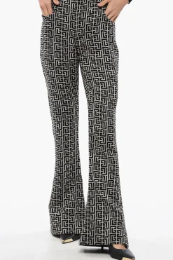 Pantaloni Svasati in Lana A Vita Bassa>Balmain New
