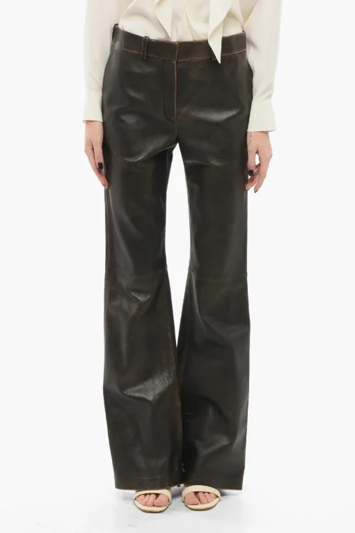 Pantaloni Svasati in Nappa>Loewe Sale