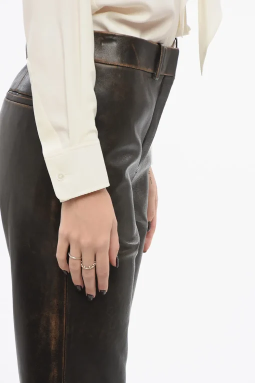 Pantaloni Svasati in Nappa>Loewe Sale