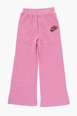 Outlet Pantaloni Svasati in Tinta Unita con Logo All-Over Abbigliamento
