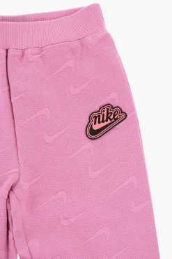 Outlet Pantaloni Svasati in Tinta Unita con Logo All-Over Abbigliamento