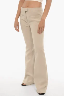 Pantaloni Svasati in Twill a Tinta Unita>Courreges New