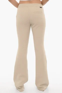 Pantaloni Svasati in Twill a Tinta Unita>Courreges New