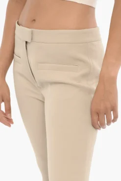 Pantaloni Svasati in Twill a Tinta Unita></noscript>Courreges New