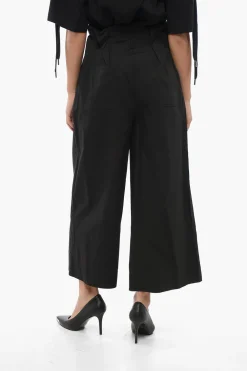 Pantaloni Svasati POSEIDONE A Doppia Pince e Vita Alta>Pinko Discount