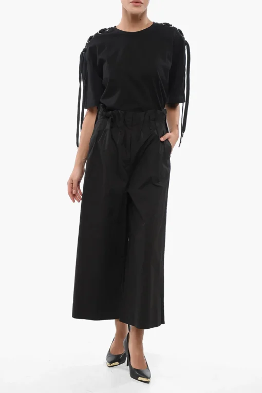 Pantaloni Svasati POSEIDONE A Doppia Pince e Vita Alta>Pinko Discount