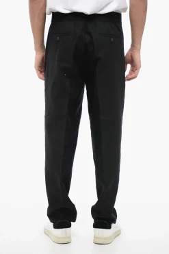 Pantaloni Tapered Fit a 2 Pinces in Misto Lino>Neil Barrett Clearance