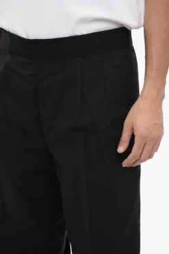 Pantaloni Tapered Fit a 2 Pinces in Misto Lino></noscript>Neil Barrett Clearance