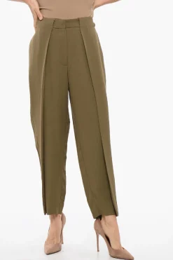 Pantaloni Tapered Fit in Viscosa a 1 Pinces>Balmain New