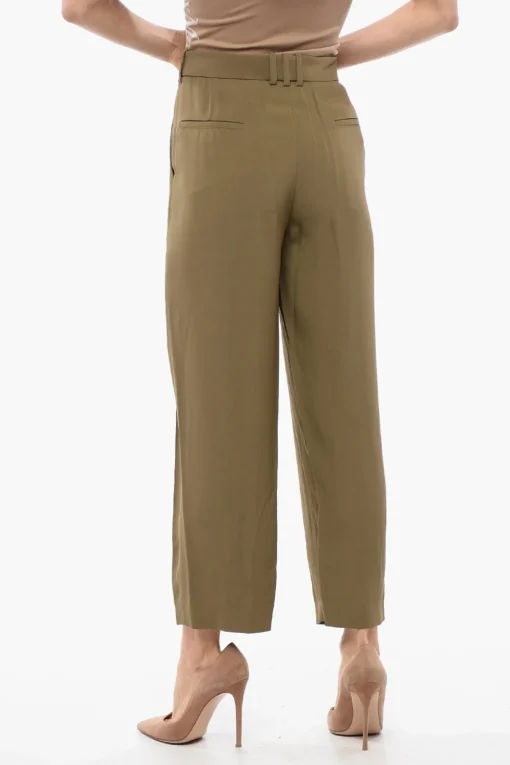 Pantaloni Tapered Fit in Viscosa a 1 Pinces>Balmain New