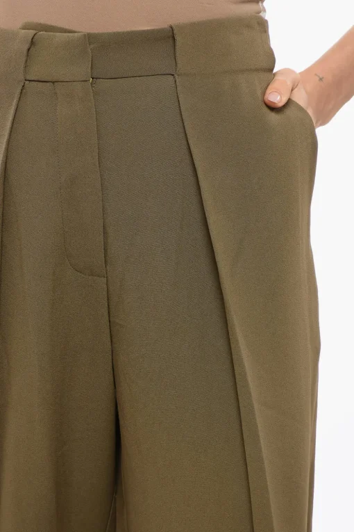 Pantaloni Tapered Fit in Viscosa a 1 Pinces>Balmain New