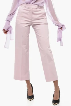 Pantaloni TEODORA Straight Fit in Cotone Stretch>QL2 Discount