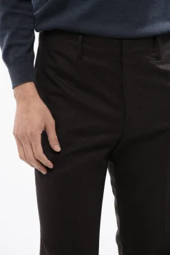 New Pantaloni THORPE Straight Fit Gessati Uomo Pantaloni