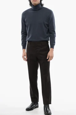 New Pantaloni THORPE Straight Fit Gessati Uomo Pantaloni