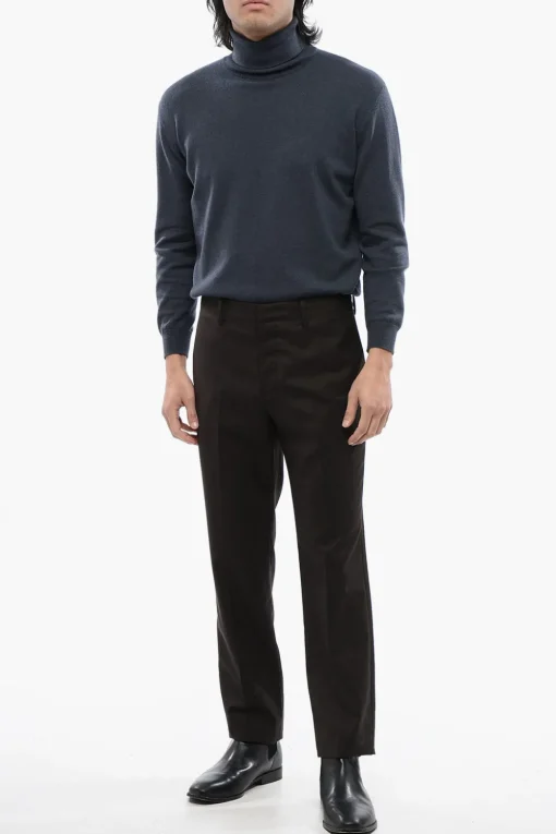 New Pantaloni THORPE Straight Fit Gessati Uomo Pantaloni