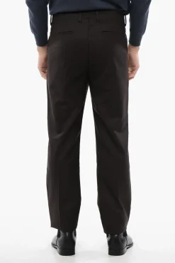 New Pantaloni THORPE Straight Fit Gessati Uomo Pantaloni