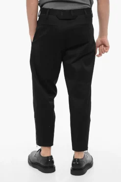 Pantaloni TOM in Cotone Stretch con Zip alla Caviglia>Neil Barrett Sale