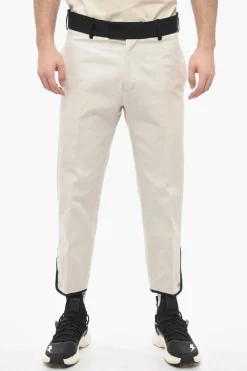 Pantaloni TOM In Twill di Cotone con Banda in vita a Contrasto>Neil Barrett Clearance