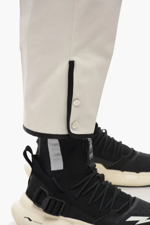 Pantaloni TOM In Twill di Cotone con Banda in vita a Contrasto>Neil Barrett Clearance